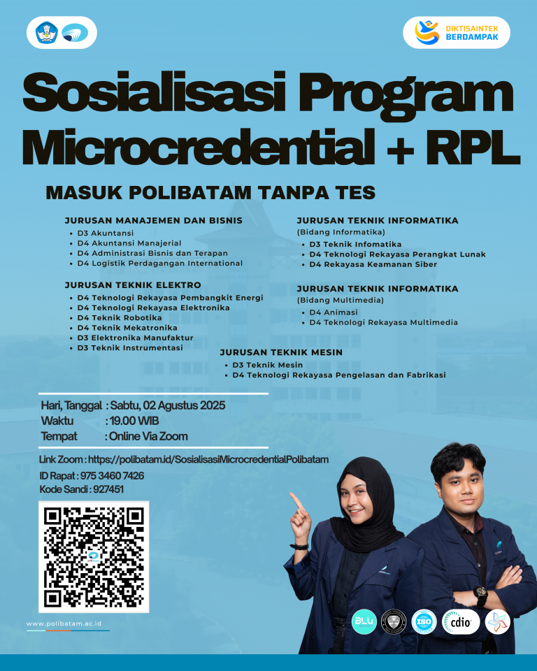 Sosialisasi Microcredential + RPL (Masuk Polibatam Tanpa Tes)