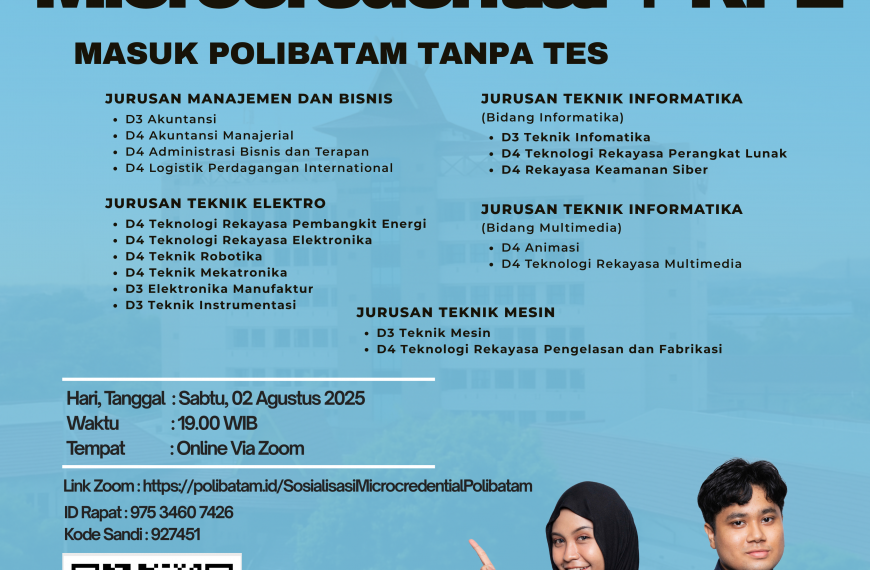 Sosialisasi Microcredential + RPL (Masuk Polibatam Tanpa Tes)