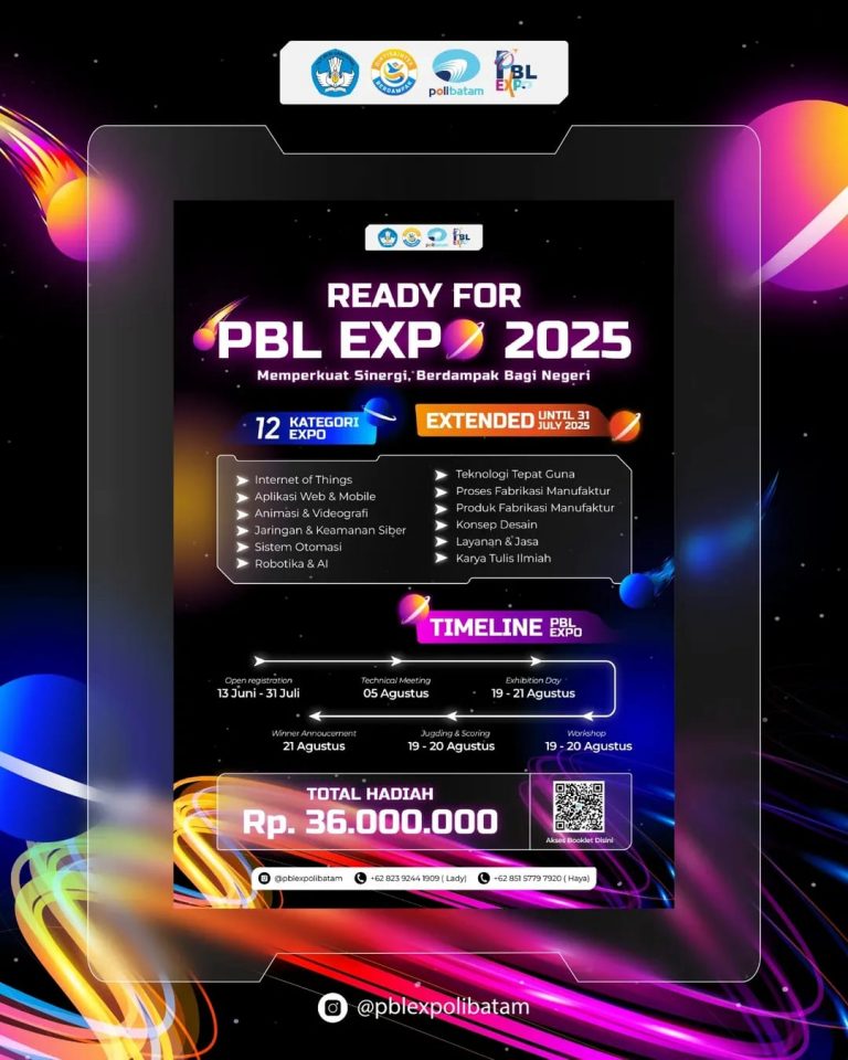 📢 Pengumuman: PBL EXPO – Pagelaran Teknovasi Polibatam (PTV) 2025